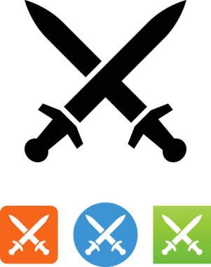 kılıç vektör simge geçti