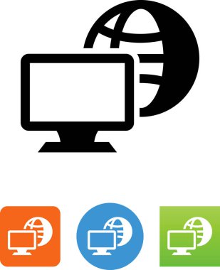 bilgisayar ağ vektör simgesi