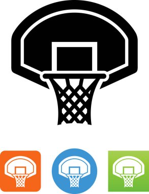Basketbol hedef vektör simgesi