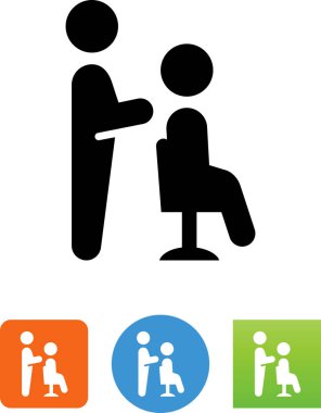 Kuaför saç stilist vektör simgesi