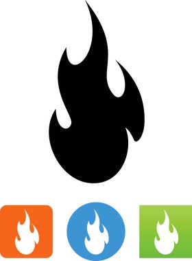 Yangın blaze vektör simgesi