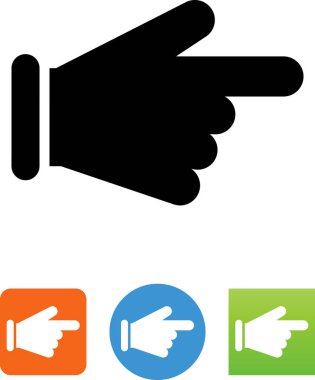 Parmak işaret vektör simgesi