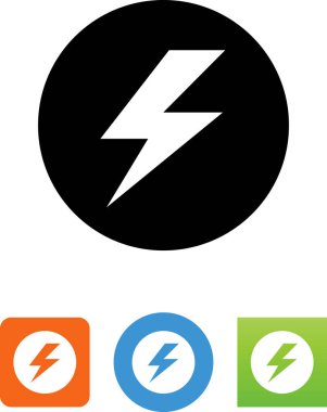 Yıldırım cıvata vektör simgesi