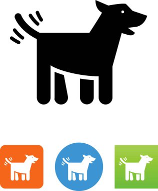 Kuyruk, sembol için download köpek sallama mutludur. Video, mobil uygulamalar, Web siteleri ve yazdırma projeleri için vektör simgeler
