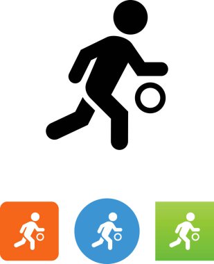 Basketbol oyuncu vektör simgesi