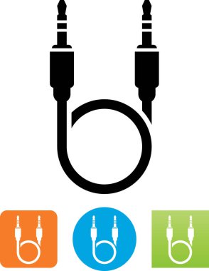 Döngü stüdyo / ses kablosu vektör simgesi
