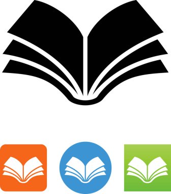 Kitap vektör simgesini aç