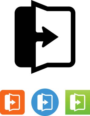 Geçiş ok vektör simgesi