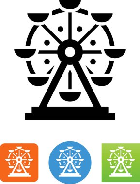 Ferris Wheel eğlence parkı simgesi