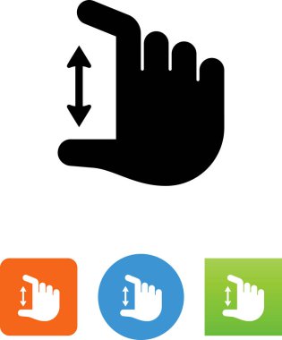 El kıstırma jest vektör simge yapma