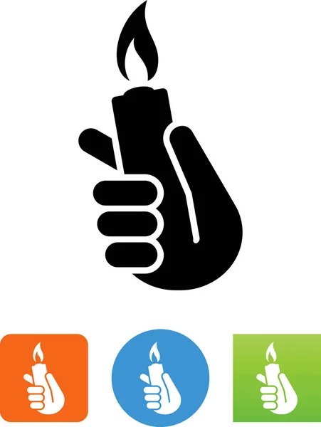 Butan Zapalniczki Symbol Wektor Ikona — Wektor stockowy