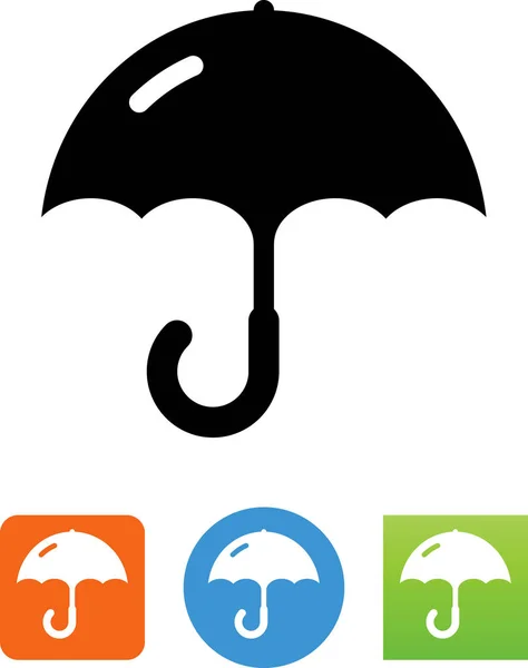 Regenschirm Sonnenschirm Wettersymbol — Stockvektor