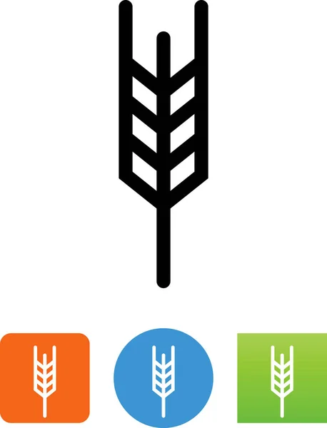 Tahıl Arpa Buğday Vektör Simgesi — Stok Vektör