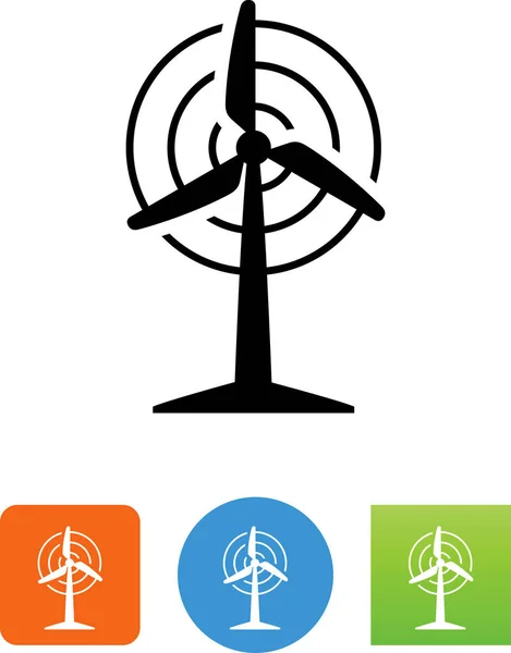 Wind Turbine Wind Energie Pictogram — Stockvector