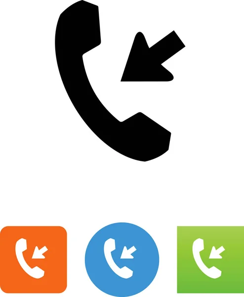 Recebendo Ícone Vetor Chamada Telefônica — Vetor de Stock
