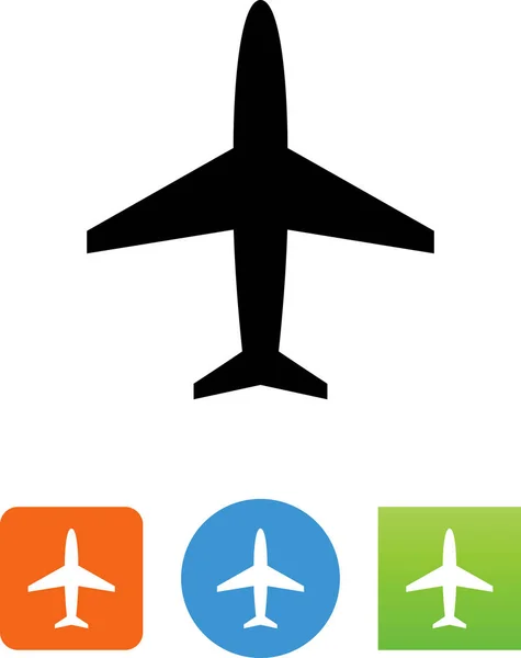 Ícone Vetor Plano Jet — Vetor de Stock