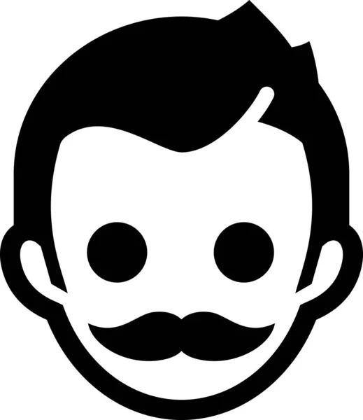 Hipster Jongeman Vector Pictogram — Stockvector