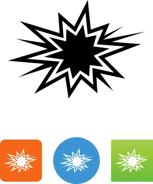 Starburst Exploser Icône Vectorielle — Image vectorielle
