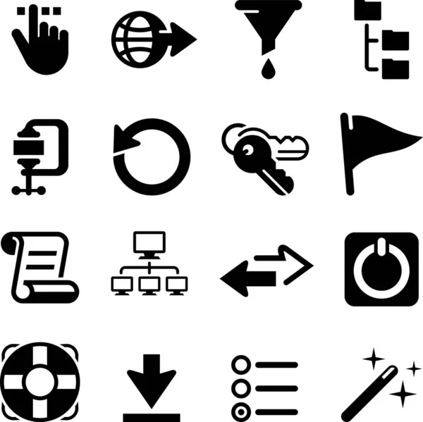 Desarrolladores Software Vector Iconos — Archivo Imágenes Vectoriales