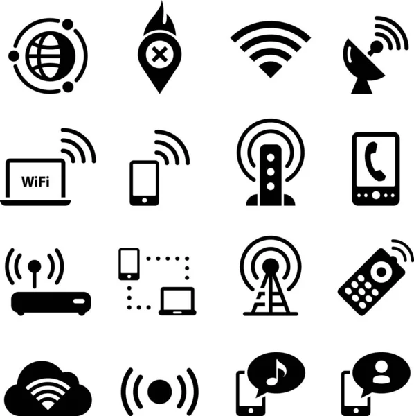 Mobil ve kablosuz vektör simgeler