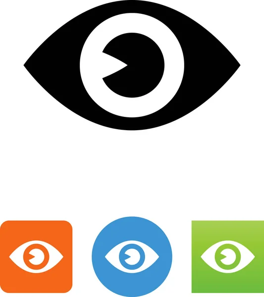 Ícone Vetor Olho Humano — Vetor de Stock