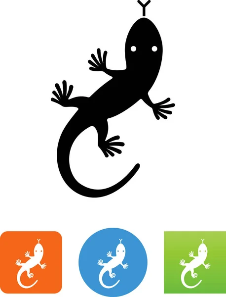 Icône Vectorielle Gecko Lézard — Image vectorielle