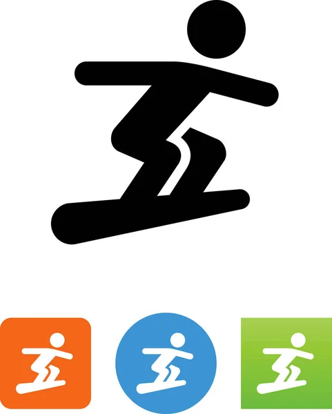 Snowboard Deporte Vector Icono — Vector de stock