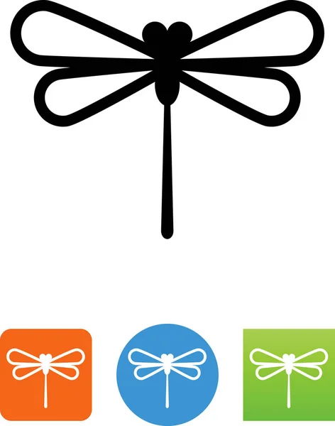 Dragonfly Insect Vector Icon — Stock Vector