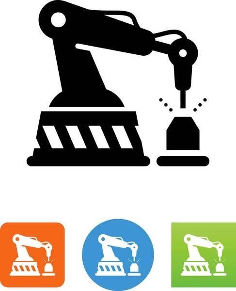 Robotics Automatisering Vector Pictogram — Stockvector