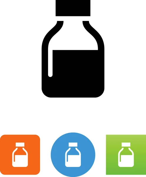 带液体矢量图标的瓶子 — 图库矢量图片