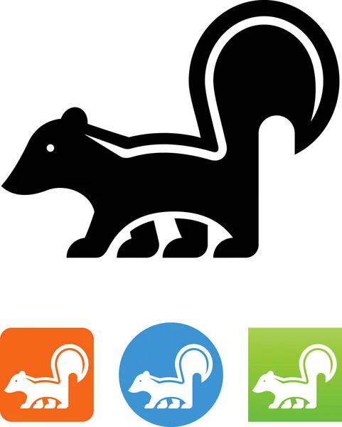 Icône Vectorielle Puante Skunk — Image vectorielle