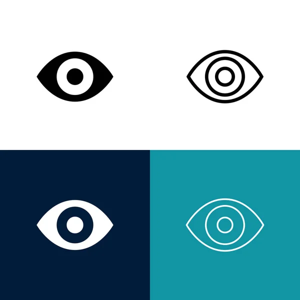 Augensymbolset Vektorillustration — Stockvektor