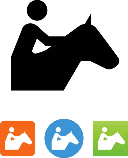 Icona Vettoriale Cavallo Equestre — Vettoriale Stock