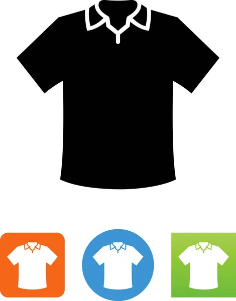 Polo Shirt Vector Icon — Stock Vector