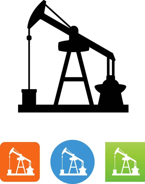 Oil Well Vector Icon — Stock Vector