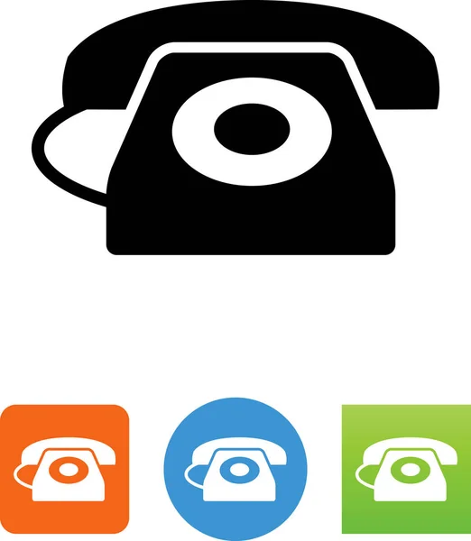 Téléphone Avec Icône Vecteur Cadran — Image vectorielle