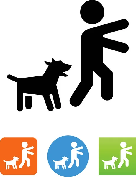 Beware Dog Vector Icon — Stock vektor