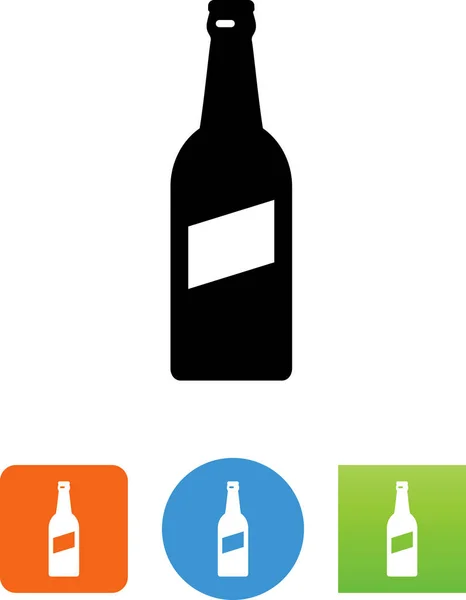 Symbol Für Recycelbare Glasflaschen — Stockvektor