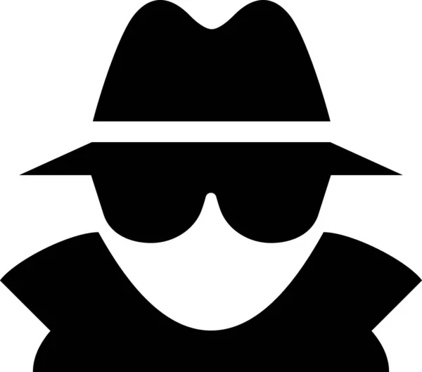 Incognito Man Vector Pictogram — Stockvector