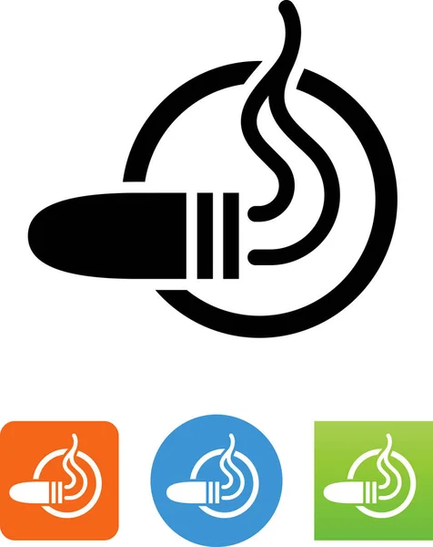 Fumar Cigarro Icono Vector — Vector de stock