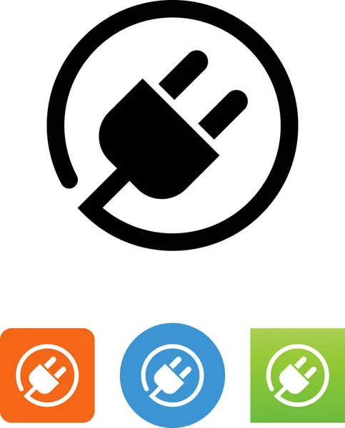 Символ Шнура Питания Загрузки Векторные Иконки Видео Мобильных Приложений Веб — стоковый вектор