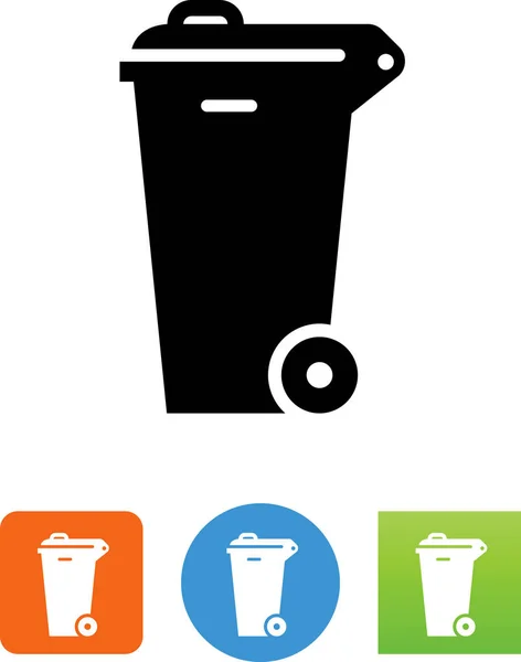 Trash Bin Lid Icon — Stock Vector