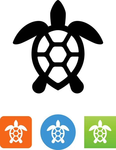 Havssköldpadda Vektor Ikon — Stock vektor