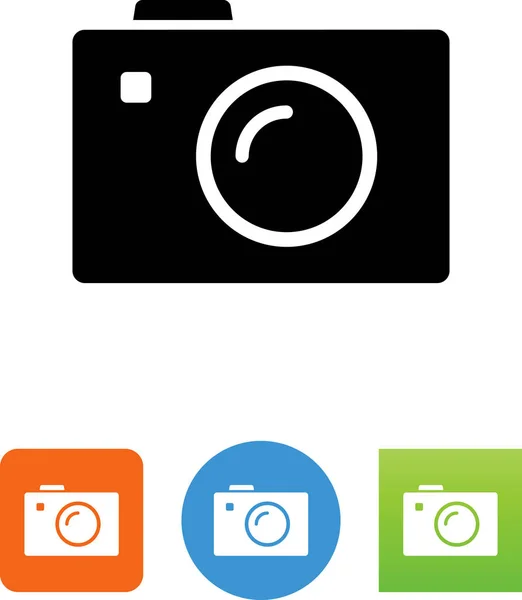 Point Shoot Camera Vector Icon — Stock Vector