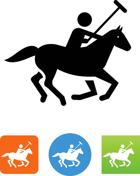 Vektor Symbol Für Polospieler — Stockvektor