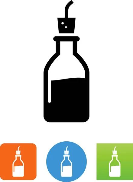 Bottle Olive Oil Vector Icon — Stock Vector