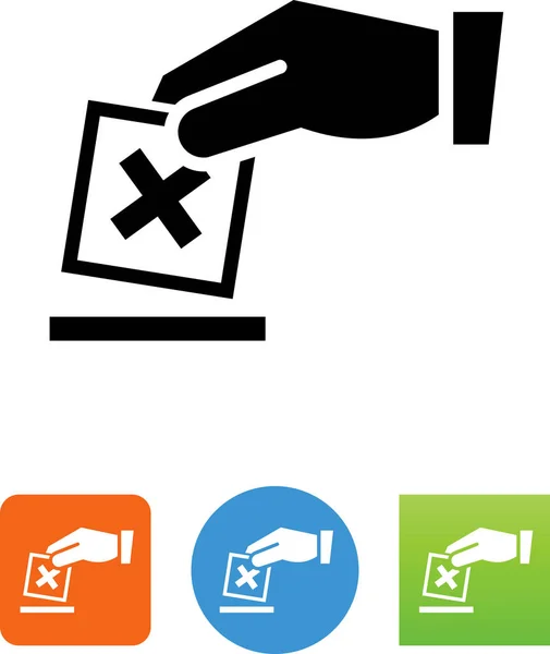 Hand Casting Vote Vector Icon — Stock Vector