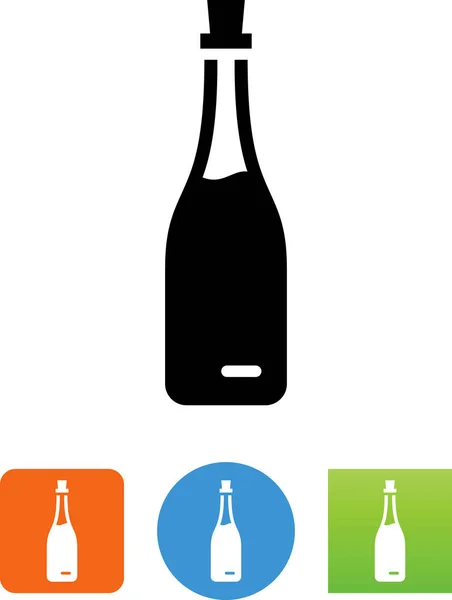 带液体矢量图标的瓶子 — 图库矢量图片