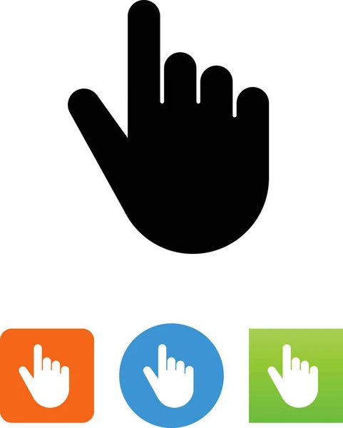 Hand Pointing Vector Icon — Stock Vector