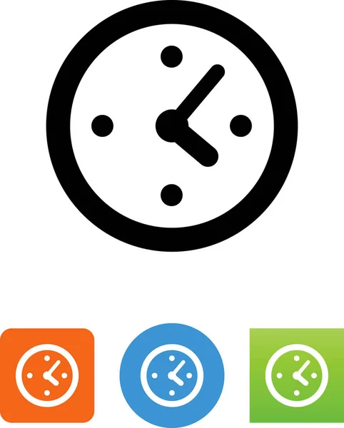 Reloj Icono Vector Tiempo — Vector de stock